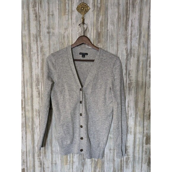 J. Crew Mercantile Gray Wool Blend Button Down Cardigan Sweater Academia Size XS - Picture 1 of 7